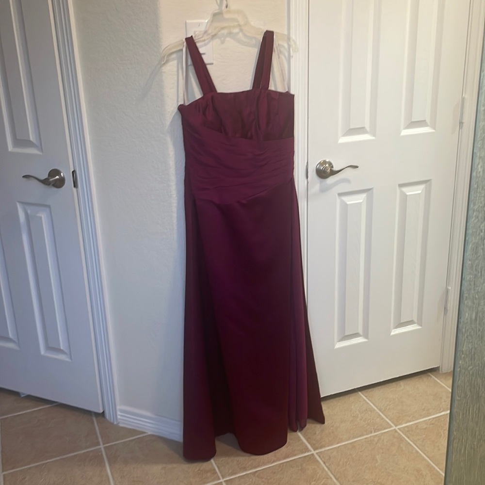 Purple Satin Dress